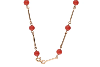 Collana con sfere di corallo - Asta Preziosi