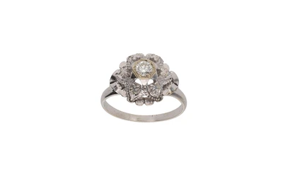 Anello con diamante - Asta Preziosi