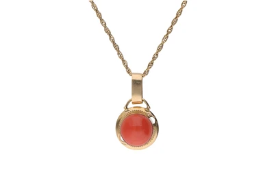 Collana con ciondolo di corallo - Asta Preziosi