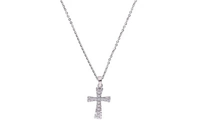 Collana saliscendi e ciondolo con pietre incolori - Asta Preziosi