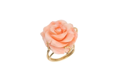 Anello con corallo - Asta Preziosi