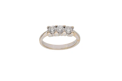 Anello trilogy con diamanti - Asta Preziosi