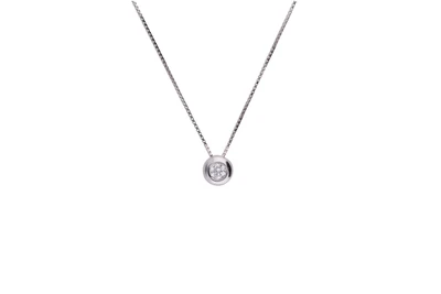 Collier con diamante - Asta Preziosi