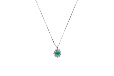 Collier con diamanti e smeraldo - Asta Preziosi