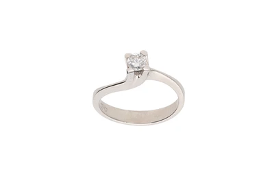 Anello con diamante - Asta Preziosi