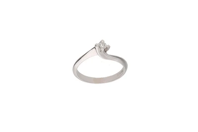 Anello con diamante - Asta Preziosi