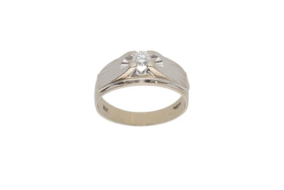 Anello con diamante - Asta Preziosi