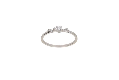 Anello con pietre incolori - Asta Preziosi