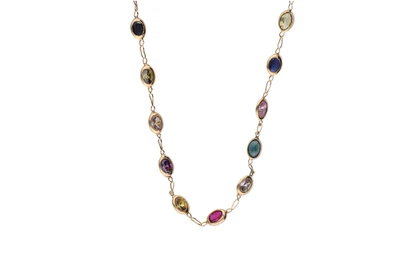 Collana con pietre multicolore - Asta Preziosi