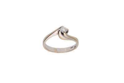 Anello con diamante - Asta Preziosi