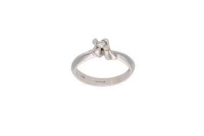 Anello con diamante - Asta Preziosi