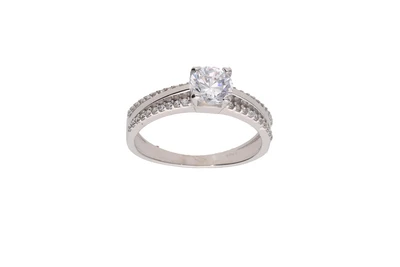 Anello con pietre incolore - Asta Preziosi