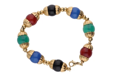 Bracciale con calcedoni - Asta Preziosi