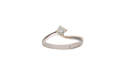Anello con diamante - Asta Preziosi
