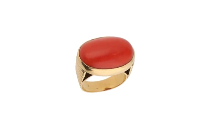 Anello con corallo - Asta Preziosi