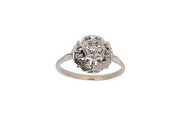 Anello con diamante - Asta Preziosi