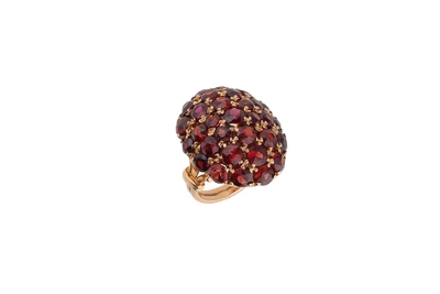 Anello con granati - Asta Preziosi