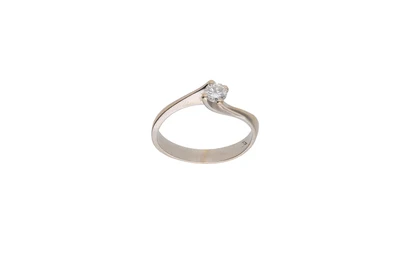 Anello solitario con diamante - Asta Preziosi