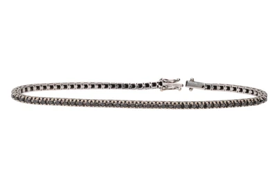 Bracciale con diamanti neri - Asta Preziosi
