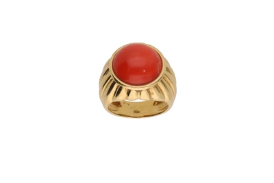 Anello con corallo - Asta Preziosi