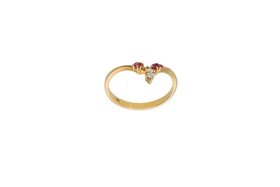 Anello con diamanti e pietre - Asta Preziosi