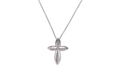 Collier con pendente con diamanti - Asta Preziosi