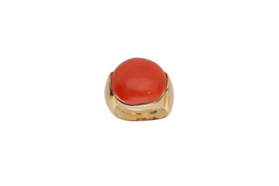 Anello con corallo - Asta Preziosi