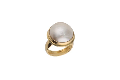 Anello con perla mabe' - Asta Preziosi
