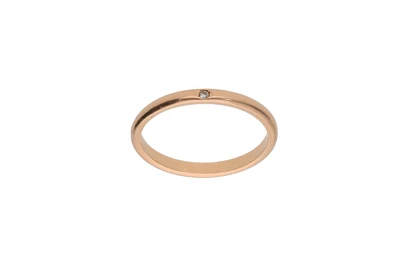 Anello con piccolo diamante - Asta Preziosi