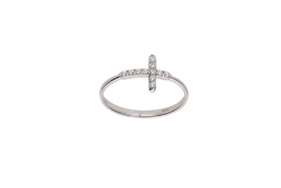 Anello con pietre incolori - Asta Preziosi