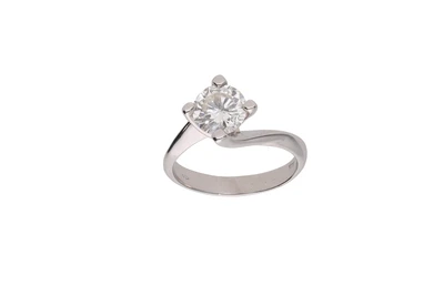 Anello con diamante - Asta Preziosi