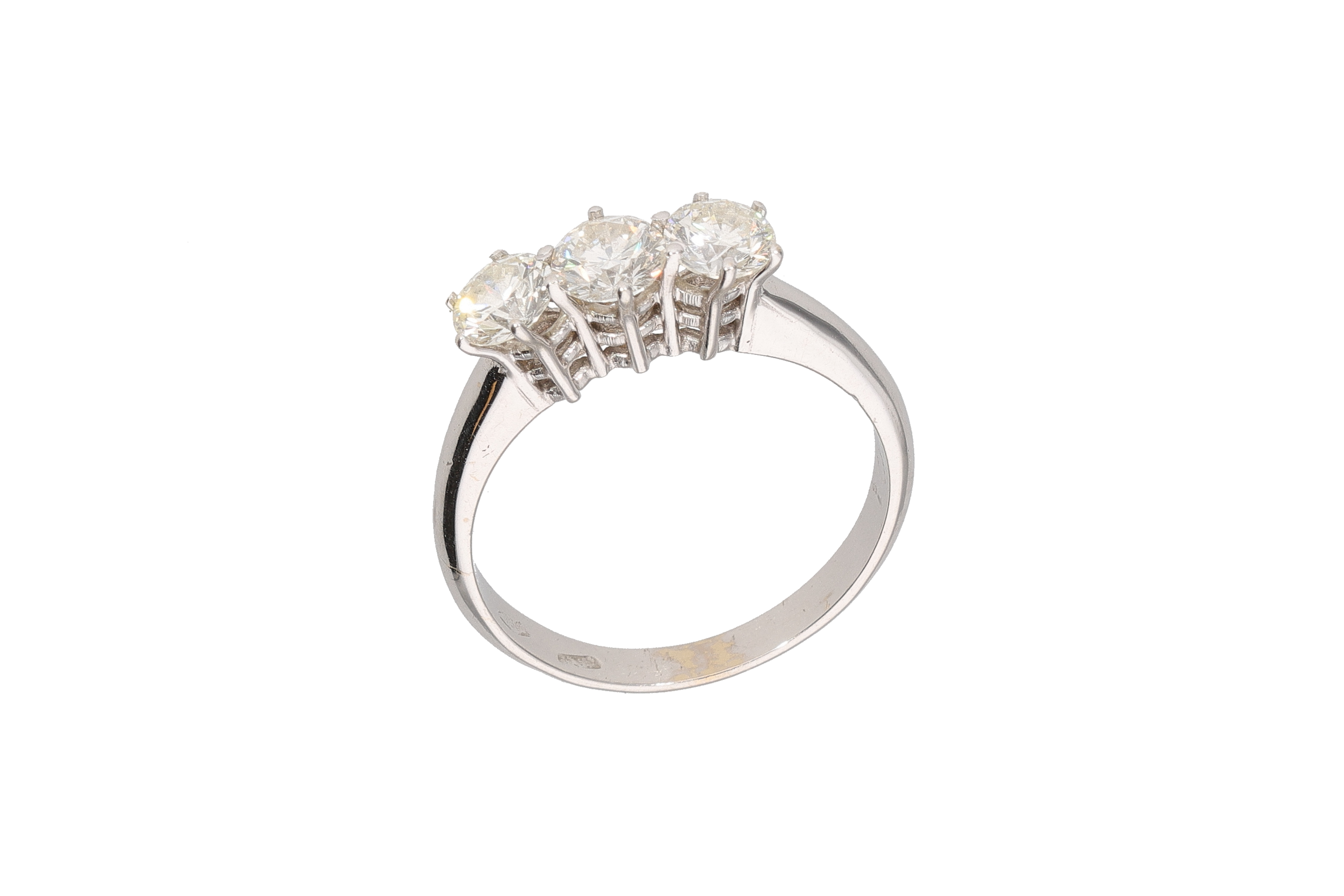 Anello trilogy con diamanti - Asta Preziosi