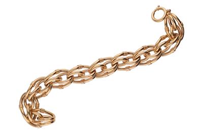 Bracciale a doppie maglie intrecciate - Asta Preziosi