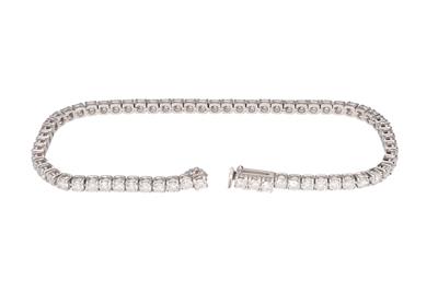 Bracciale tennis con diamanti - Asta Preziosi Bracciale tennis con diamanti - Asta Preziosi