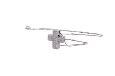 Collier con pendente a forma di croce con diamanti - Asta Preziosi Collier con pendente a forma di croce con diamanti - Asta Preziosi