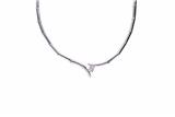 Collier con diamante centrale - Asta Preziosi Collier con diamante centrale - Asta Preziosi