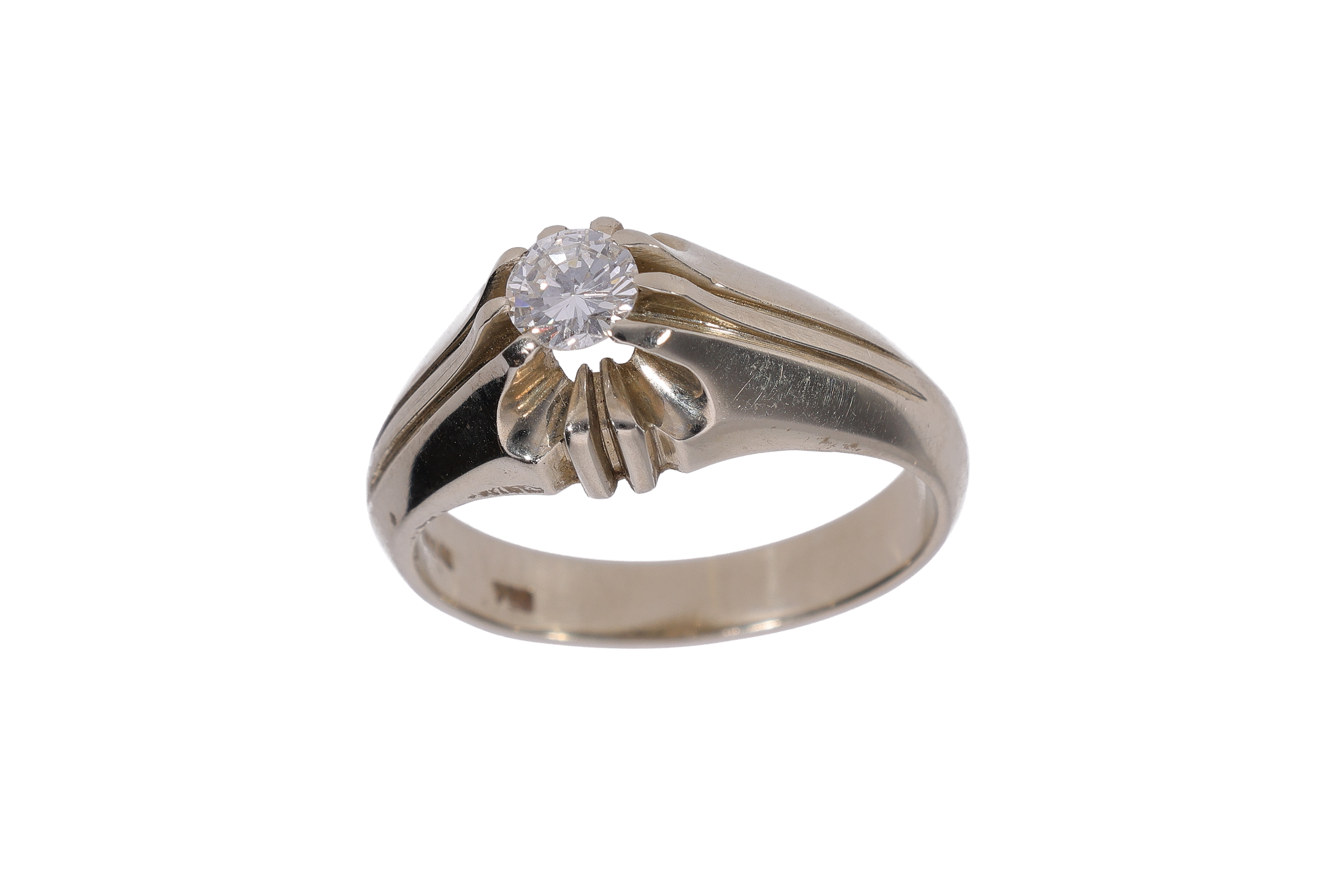 Anello con diamante - Asta Preziosi