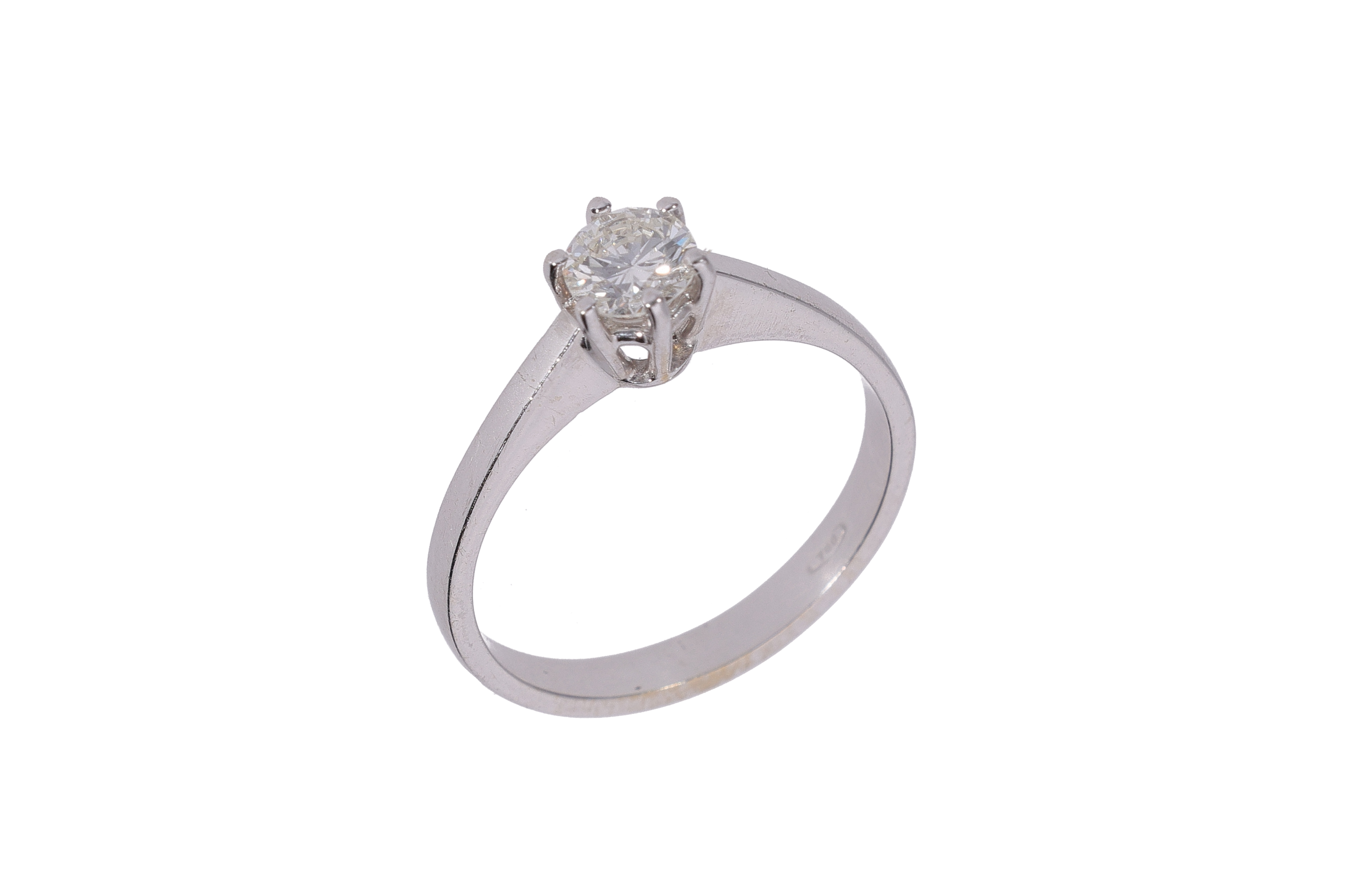 Anello solitario con diamante - Asta Preziosi