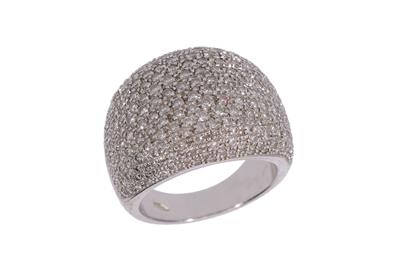 Anello a fascia con pave' di diamanti - Asta Preziosi Anello a fascia con pave' di diamanti - Asta Preziosi