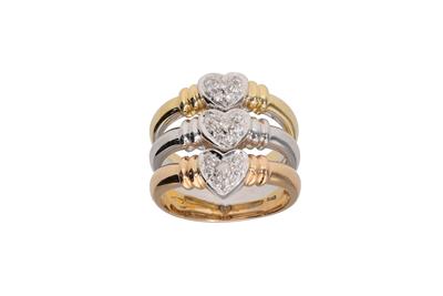 Anello con cuori di diamanti - Asta Preziosi Anello con cuori di diamanti - Asta Preziosi