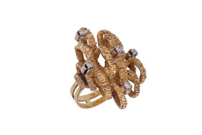 Anello fantasia con diamanti - Asta Preziosi Anello fantasia con diamanti - Asta Preziosi
