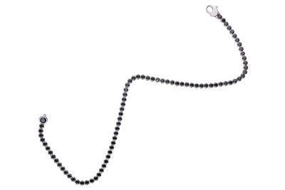 Bracciale modello tennis con diamanti neri - Asta Preziosi Bracciale modello tennis con diamanti neri - Asta Preziosi