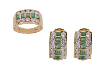 Parure composta da anello e paio di orecchini - Asta Preziosi Parure composta da anello e paio di orecchini - Asta Preziosi
