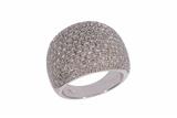 Anello a fascia con pave' di diamanti - Asta Preziosi Anello a fascia con pave' di diamanti - Asta Preziosi