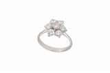 Anello a forma di fiore con diamanti - Asta Preziosi Anello a forma di fiore con diamanti - Asta Preziosi