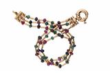 Bracciale a tre fili con rubini, zaffiri e smeraldi - Asta Preziosi Bracciale a tre fili con rubini, zaffiri e smeraldi - Asta Preziosi