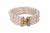 Bracciale composto da tre fili di perle coltivate - Asta Preziosi