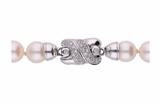 Collana di perle coltivate con chiusura di diamanti - Asta Preziosi Collana di perle coltivate con chiusura di diamanti - Asta Preziosi