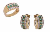 Parure composta da anello e paio di orecchini - Asta Preziosi Parure composta da anello e paio di orecchini - Asta Preziosi