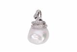 Pendente con diamanti e perla coltivata - Asta Preziosi Pendente con diamanti e perla coltivata - Asta Preziosi